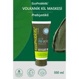EcoProbiotic Volkanik Kil Maskesi 100 ml | Prebiyotikli, Gözenek Bakımı (Tüm Ciltler)