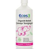 Ecos3 Bebek Çamaşır Deterjanı, Organik & Vegan Sertifikalı, Ekolojik, Kokusuz, Konsantre 30 Yıkama, 1050ml - 1 lt