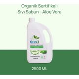 Ecos3 Organik Aloe Vera Sıvı Sabun Organik & Vegan Sertifikalı 2500 ml Hipoalerjenik Ekolojik Hoş Koku