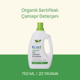 Ecos3 Organik Çamaşir Deterjani (750 Ml - 22 Yıkama) 1 Paket(1 x 750 ml)