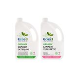 Ecos3 Organik Konsantre Çamaşır Yumuşatıcı ve Deterjanı 2500 ml