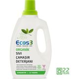 Ecos3 Organik Sıvı Çamaşır Deterjanı 750ML - 22 Yıkama Güçlü Enzim Teknolojisi ile Leke Çıkarma