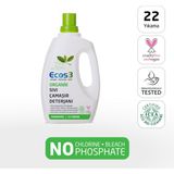 Ecos3 Sıvı Çamaşır Deterjanı, Organik & Vegan Sertifikalı, Ekolojik, Extra Konsantre, 22 Yıkama, 750ml - 750 ml
