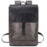ecosmile Deri sırt çantası Vintage Laptop sırt çantası kadın erkek suni deri sırt çantası çanta seyahat için sırt çantası, Gri, Medium, Deri Sırt Çantası