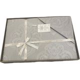 Ecosse Arbella Şönil Çift Kişilik Yatak Örtüsü ve Yastık Kılıfı Blume Gri - 240 x 250 cm
