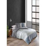 Ecosse Calina Battal Boy Kapitoneli Nevresim Takımı 4 Mevsim Set % 100 Pamuk Ranforce Kumaş 4 Mevsim Set - 240 x 260 cm - Açık Gri