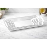 ECOSTAR FoldingLife 4 Lü (54x33CM,42x28CM,38x23CM,30x19CM)Metal Yemek-Çay-Kahve-Sunum Tepsi Seti Fold-ST-BYZ