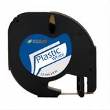 Ecotag Dymo Letratag Muadil Plastik Şerit 12mm x 4mt Beyaz