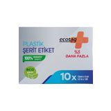 Ecotagplus Ecotag Dymo Letratag Muadili Kağıt Şerit Etiket Beyaz 10 Lu Eco Paket