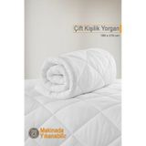 Ecotermo Çift Kişilik Mikrofiber Antialerjik Silikon Yorgan Çeyizlik Otel Yorganı 195x215 Cm Beyaz