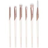 EcoTools Luxe Zarif Göz Makyajı Fırça Seti, Göz Farı, Eyeliner ve Kaş Makyajı İçin, Profesyonel Göz Fırçası Seti, Çevre Dostu Makyaj Araçları, Sentetik Kıllar, Zulüm Ücretsiz ve Vegan, 6 Parça Set