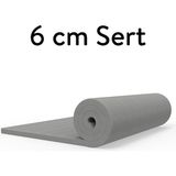 Ecotopper - 6 cm Gri Ortopedik Sert Sünger Yatak Pedi - 140 x 190 cm