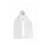ecottonworks Beyaz Renk Polar Atkı 40 cm x 170 cm