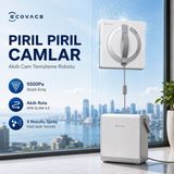 Ecovacs 6'sı 1 Arada Çok Fonksiyonlu Istasyonlu Cam Silme Robotu, 5500PA Yüksek Emiş Güçlü Pro Versiyon
