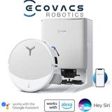 Ecovacs Deebot Omni Robot Süpürge ve Paspas, 30.000PA Güçlü Emiş, Yapay Zeka Asistanı Yıko ile Tanışın, Kirli Su Haznesi Otomatik Temizleme