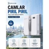 Ecovacs Kompakt Tasarımlı Akıllı Cam Silme Robotu Güçlü Vakum Performanslı Kenar Algılama Sensörlü Kesintisiz Temizlik Yapan Ev Tipi Yüzey Parlatıcı