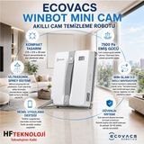 Ecovacs Kompakt Vakumlu Cam Temizleme Sistemi Winbot Mini Cam Silme Makinesi