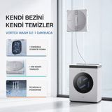 Ecovacs Otomatik Bez Temizleme Istasyonlu Akıllı Cam Robotu, 110 Dakikaya Kadar Kablosuz Kullanım, Üç Nozüllü Geniş Açılı Sprey ve 12 Aşamalı Güvenlik - Beyaz