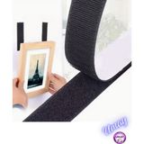 Ecovel Arkası Yapışkanlı Cırt Cırt Bant Amerikan Fermuarı Siyah 2 cm x 1 Metre - 1 Metre