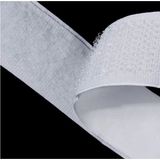 Ecovel Çift Taraflı Cırt Cırtlı Bant | En: 2 cm x Uz: 1 Metre – Güçlü ve Dayanıklı Amerikan Fermuarı Beyaz