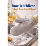 EcoVibe Banyo Mutfak Çok Amaçlı Telli Bulaşık Eldiveni Su Geçirmez Eldiven