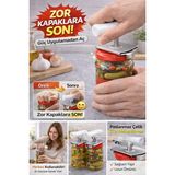Ecovibe Kavanoz Açacağı Güç Gerektirmeden Açan Kapak Açıcı Paslanmaz Çelik Pratik Aparat Zor Kapaklara Son - Çok Renkli