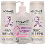 Ecowell Organik 2x300 ml Bebe Şampuanı + Organik 500 ml Temizleme Jeli
