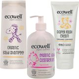 Ecowell Organik Bebek Bakım Avantajlı 3'lü Ürün (Şampuan + Temizleme Jeli + Pişik Kremi)