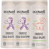 Ecowell Organik Bebek Şampuanı 300 ml + Bebe Losyonu Göz Yakmayan Formül ile Dermatolojik Test Edilmiş