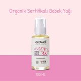 Ecowell Organik İçerikli Bebek Yağı 100 ml Nemlendirici Rahatlatıcı Masaj Yağı