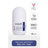 Ecowell Organik Roll-On Deodorant, Erkek, Vegan Sertifikalı, Doğal Ter Kokusu Önleyici, 75 Ml