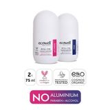 Ecowell Organik Roll-On Deodorant Kadın Erkek Set, Vegan, Doğal Ter Kokusu Önleyici, 2X75 Ml