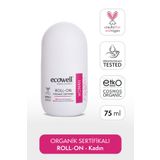 Ecowell Organik Roll-On Deodorant, Kadın, Vegan Sertifikalı, Doğal Ter Kokusu Önleyici, 75 Ml