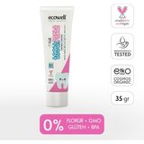 Ecowell Organik & Vegan Sertifikalı Karadut Özlü, 6 Ay ve Sonrasına Uygun 35 gr Florürsüz Çocuk Diş Macunu