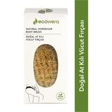 Ecowera Doğal At Kılı Vücut Fırçası Canlandırıcı Etkiyle Ergonomik Tasarım 100% Doğal