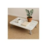 Ecowood Katlanabilir Dikdörtgen Yer Sofrası - 40x70 cm - Beyaz