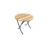 Ecowood Katlanır Ayaklı Yuvarlak Masa 100 cm - Ceviz