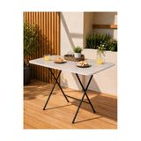 Ecowood Katlanır Masa 60X90 Cm – Yemek Masası|Balkon Masası Bej