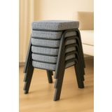Ecowood Metal Tabure - 6 Adet