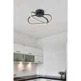 Ecrin Antresit 2'li Plaonyer Modern LED Avize, Yatak ve Çocuk Odası Için - Seçenek 1 - Açık Beyaz - Gri