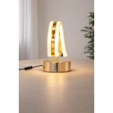 Ecrin Modern Gold Masa Lambası Enerji Tasarruflu Dekoratif Led Abajur(Gün Işığı) Yatak Odası Çalışma Odası