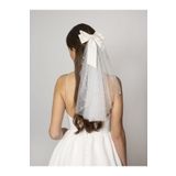 ecrin tuhafiye hobi Kırık Beyaz Duvak 50 cm Taraklı 1. Kalite Hayal Tül İncili Nikah Duvak