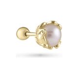 Ecru Atelier Aria Mayorka Inci 925 Ayar Gümüş Kadın Tragus Piercing Küpe - Altın - Standart