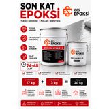 Ecs Epoksi Self Leveling Zemin Kaplama 20 Kg (17+3 Kg) Kendiliğinden Yayılan Epoksi Zemin Boyası Son Kat