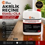 ECS Şeffaf Akrilik Reçine Esaslı Cila Beton Taş Zemin Koruyucu - 10 LT