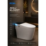 ECSA Eng Lüx Çok Fonksiyonlu Akıllı Klozet Alttan Çıkışlı - Beyaz