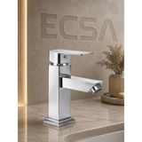 ECSA Modern Lux Kare Lavabo Bataryası - Krom