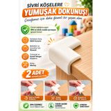 Ecuy Bebek Köşe Koruyucu Kauçuk Masa Sehpa Mobilya Kenar Süngeri Darbe Emici BPA ve Toksik Madde İçermez ECY00000339