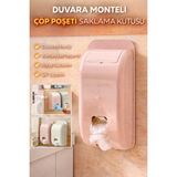 Ecuy Çöp Poşeti Saklama Kutusu Duvara Monte Yapışkanlı Mutfak Banyo Organizer Pratik Raf - tek ebat