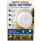 Ecuy Hareket Sensörlü Şarjlı Dolap İçi LED Aydınlatma Lambası 6500K Kablosuz Manyetik Gece Lambası Beyaz TYC5007AB4793C4D6C372ED00